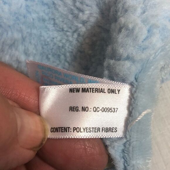 Ebba plush lovey security blanket. Blue Bear - Picture 5 of 6